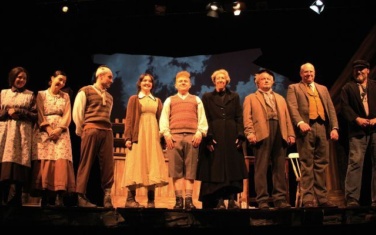 Cast of Cripple of Inishmaan on stage