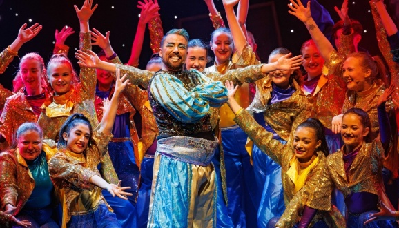 Panto 2024 Genie and dancers